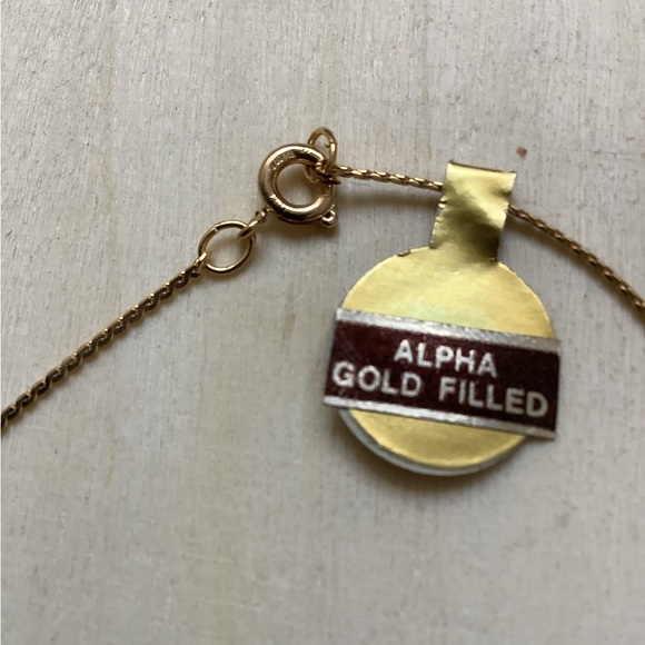 New vintage gold filled love knot heart necklace - Picture 5 of 10